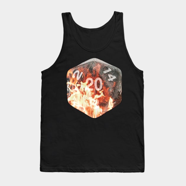 Nat20 Fireball Tank Top by Geomhectic